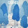 Blue Trees Village Wallpaper wallpaper for iPhone, iPad & Mac
