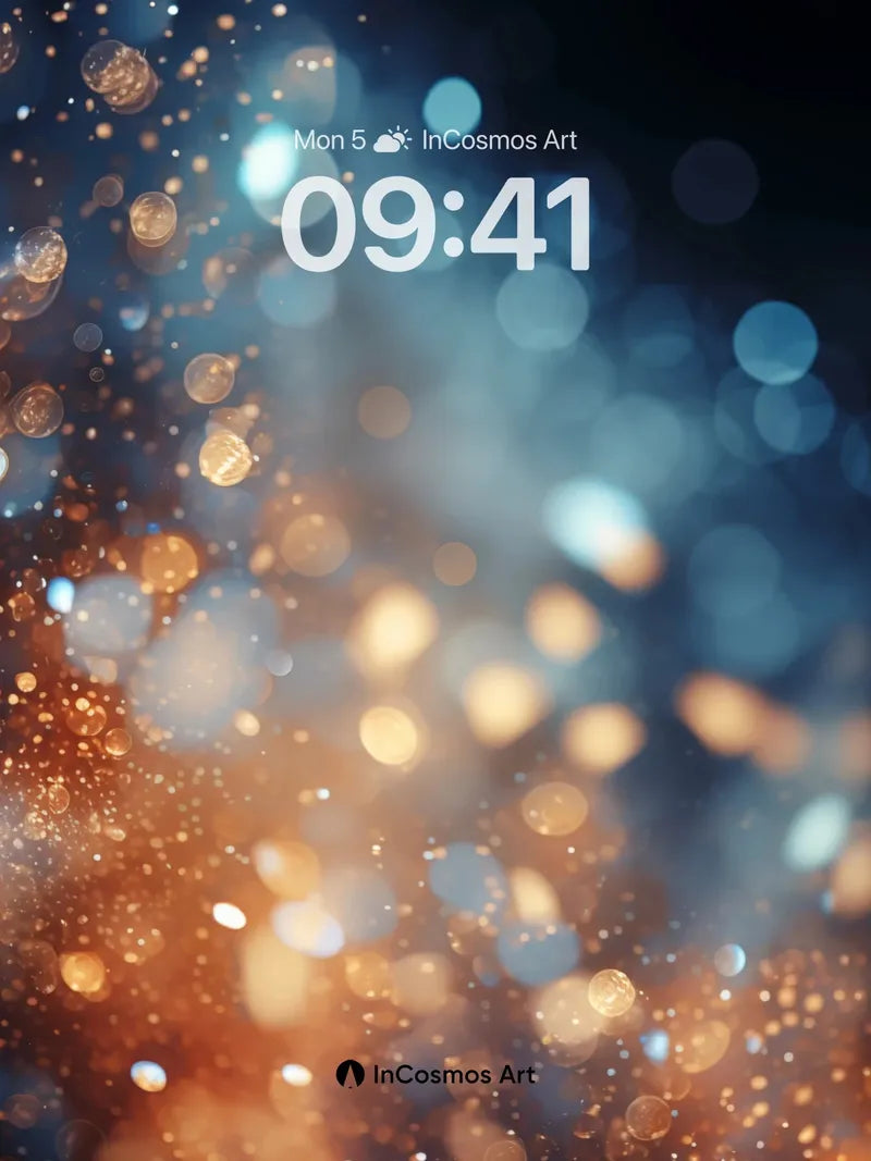 Luminous Drift Wallpaper with Cosmic Dust