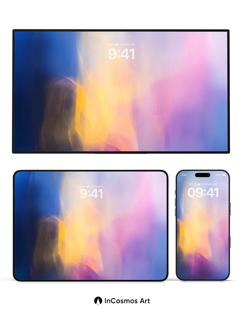 Luminous Veil Wallpaper with Ethereal Light Trails