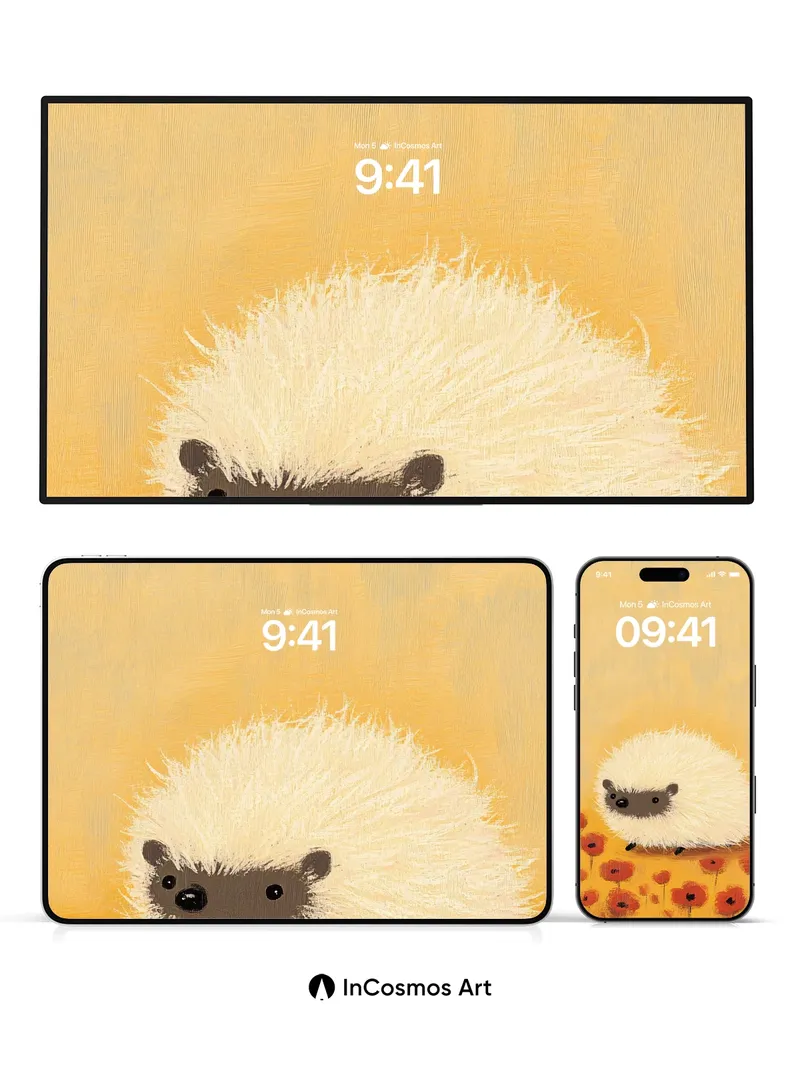 Whispering Fluff Wallpaper with Poppy Fields