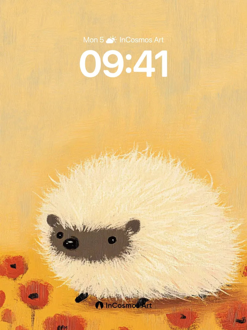 Whispering Fluff Wallpaper with Poppy Fields