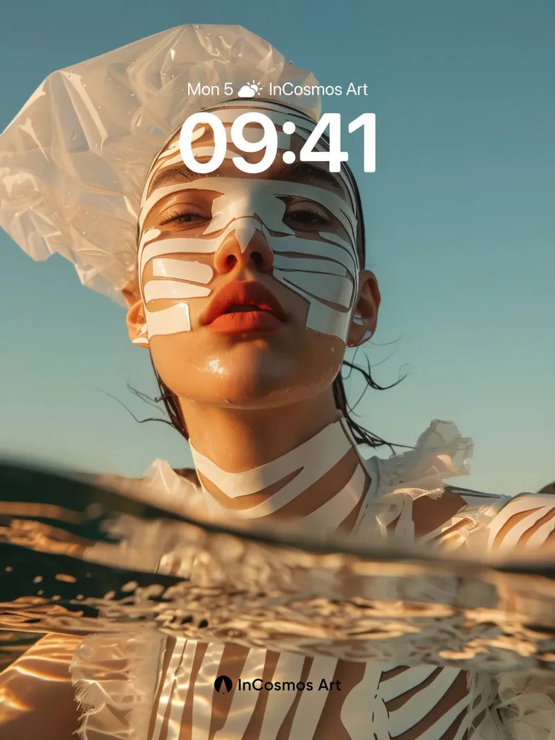 Skeletal Light Wallpaper with Waterline Whispers