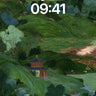 Whispering Hills Wallpaper with Van Gogh Swirls wallpaper for iPhone, iPad & Mac