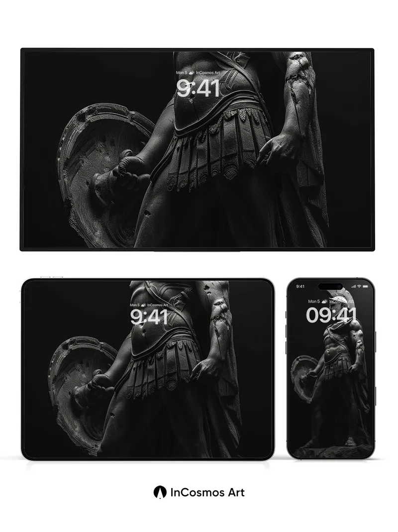 Stone Sentinel Wallpaper with Ancient Light