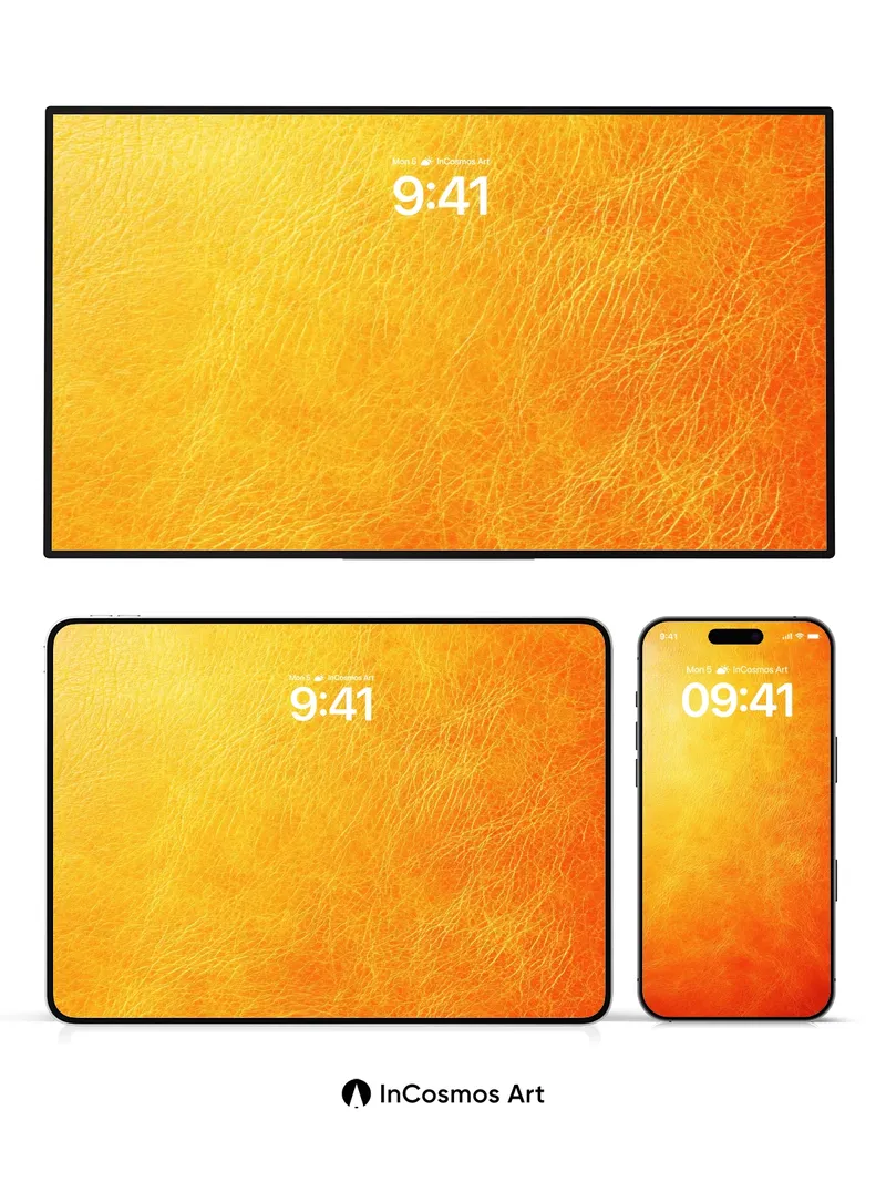 Golden Ember Wallpaper with Sun-Kissed Texture