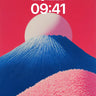 Surreal Summit Wallpaper with Fuzzy Horizon wallpaper for iPhone, iPad & Mac