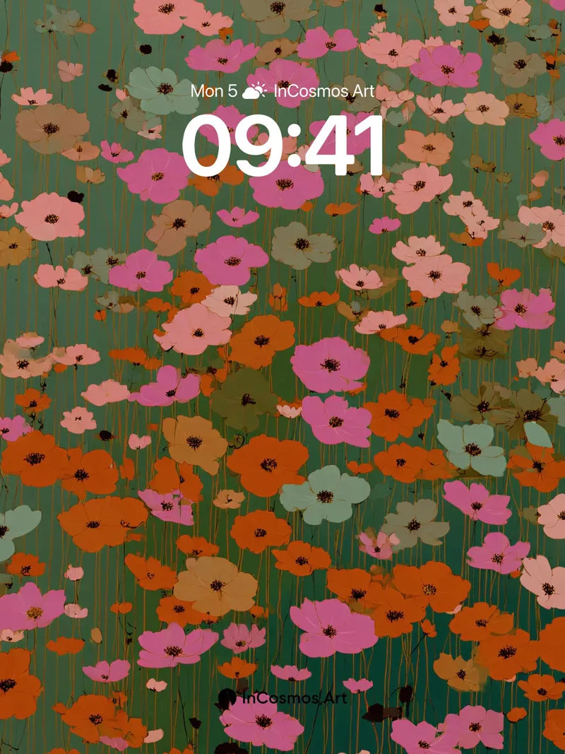 Whispering Bloom Wallpaper with Dappled Light