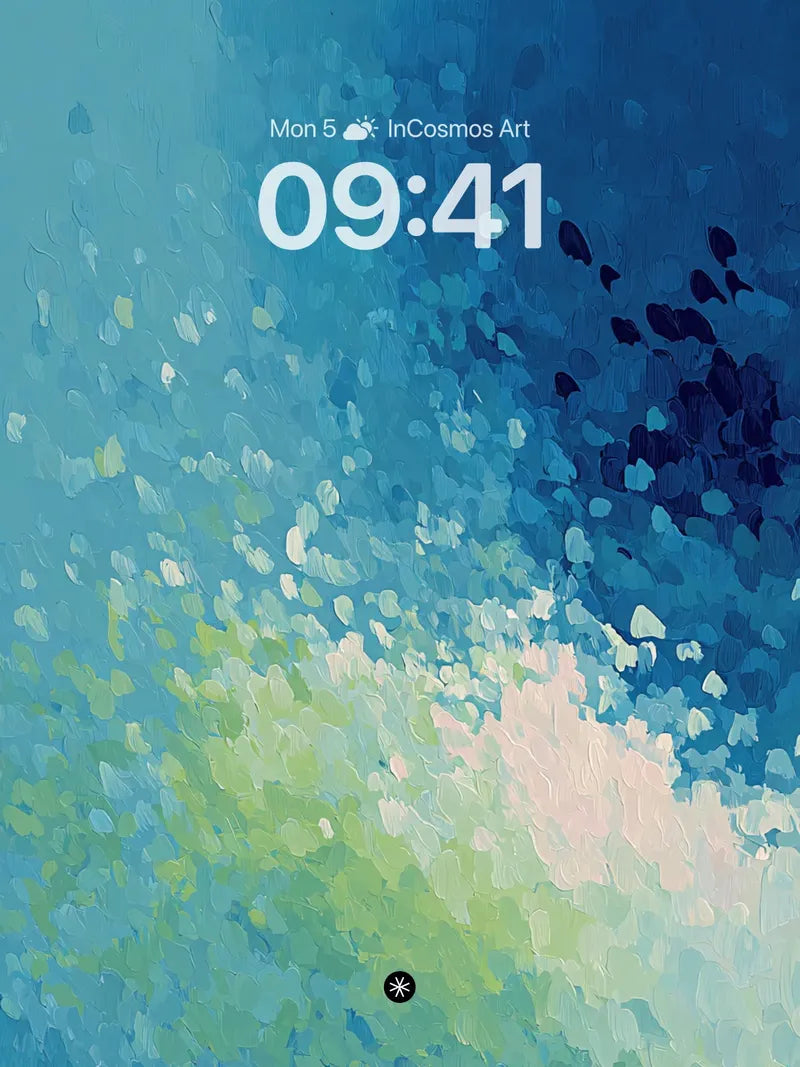 Serene Gradient Flow Wallpaper with Textured Brushstrokes wallpaper for iPhone, iPad & Mac