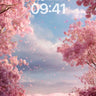Sakura Veil Wallpaper with Floating Petals wallpaper for iPhone, iPad & Mac