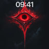 Eternal Vigilance Wallpaper with Crimson Eye wallpaper for iPhone, iPad & Mac