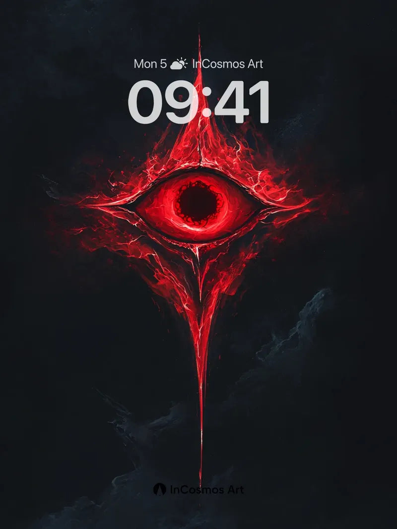 Eternal Vigilance Wallpaper with Crimson Eye