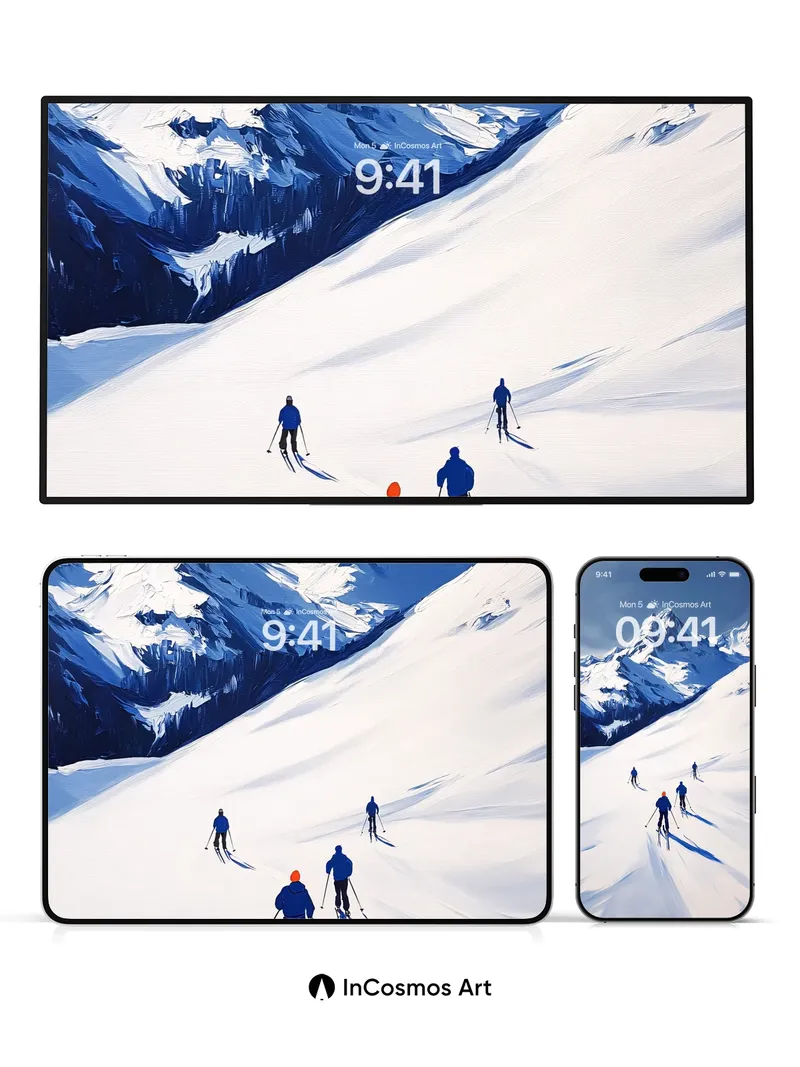 Serenity Summit Wallpaper with Alpine Echoes