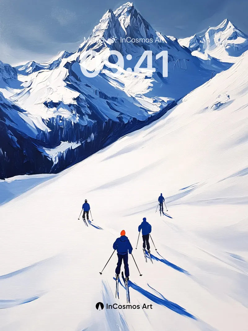 Serenity Summit Wallpaper with Alpine Echoes