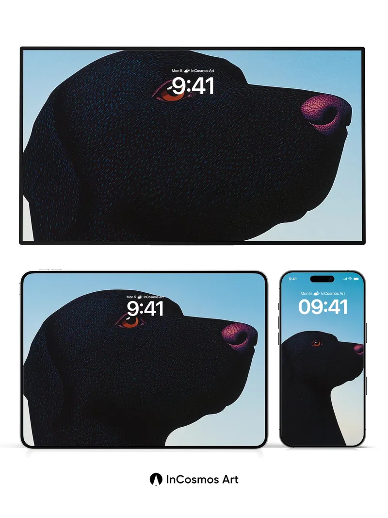 Silent Watcher Wallpaper with Velvet Shadows