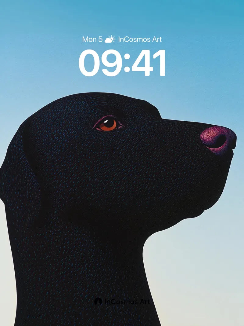 Silent Watcher Wallpaper with Velvet Shadows