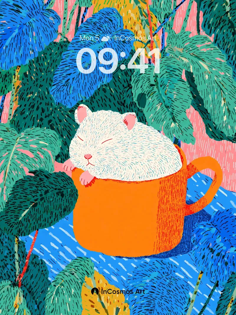 Serenity Nest Wallpaper with Furry Dreamer wallpaper for iPhone, iPad & Mac
