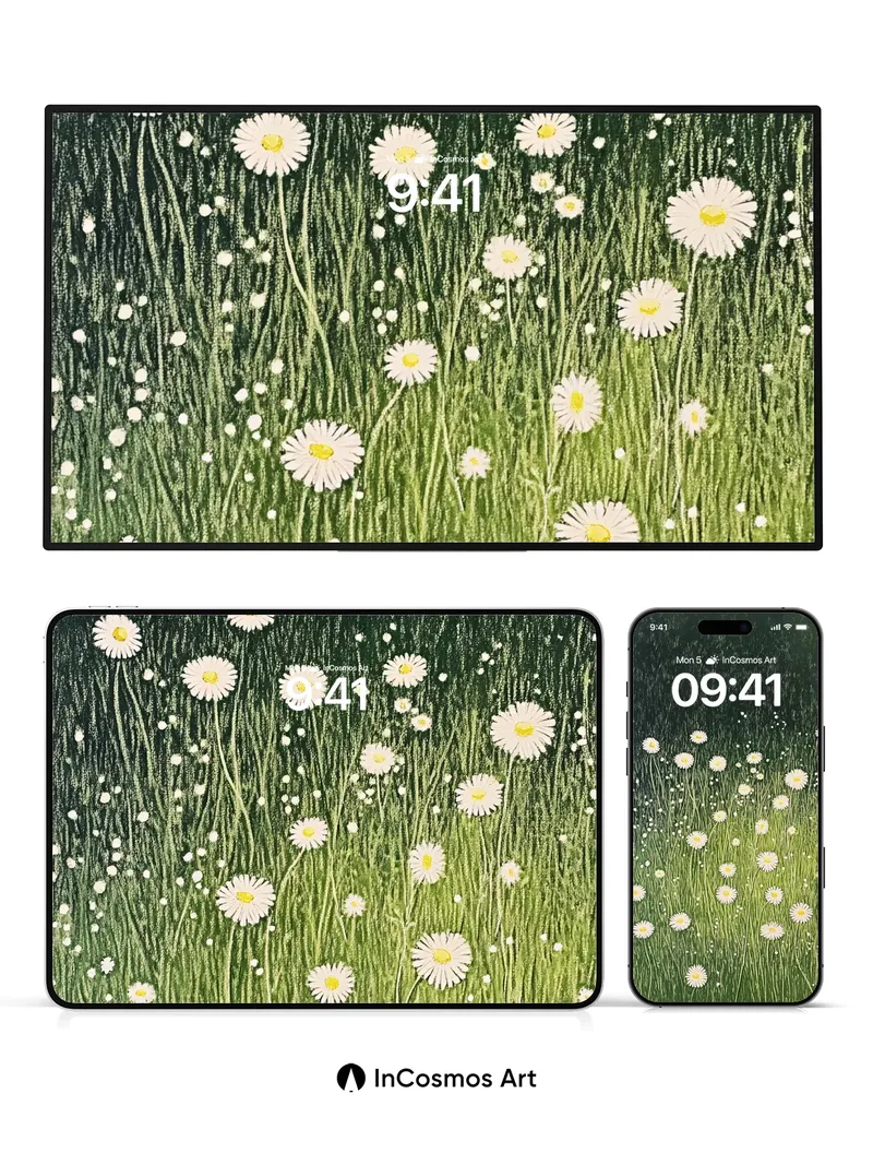 Whispering Meadow Wallpaper with Dandelion Hush