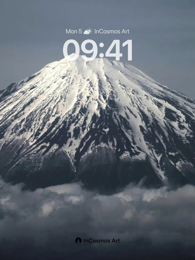 Serenity Peak Wallpaper with Cloud Veil