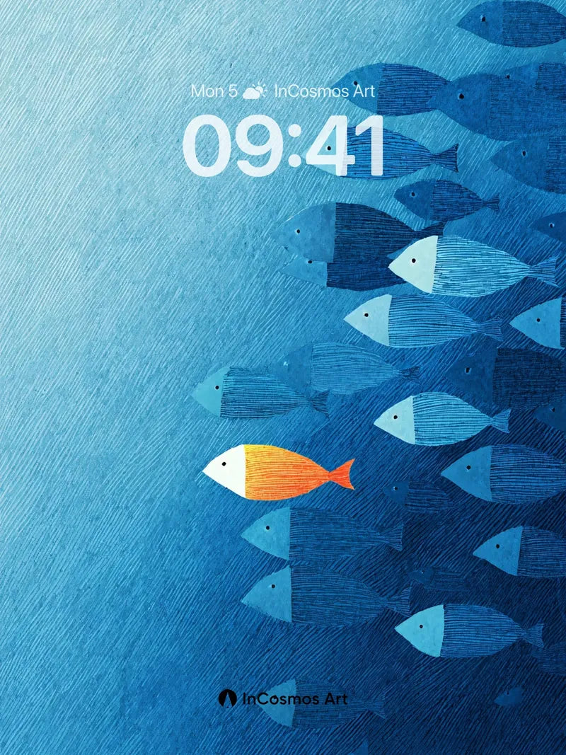 Serenity Swim Wallpaper with One Bold Soul wallpaper for iPhone, iPad & Mac