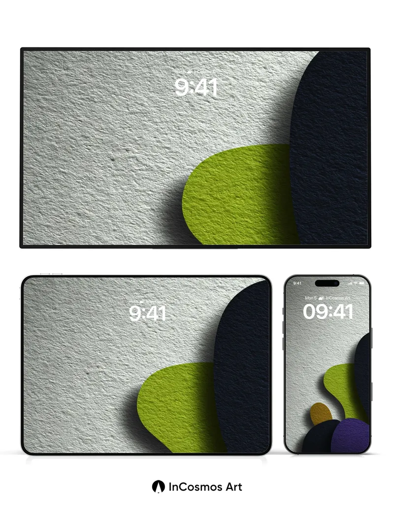 Velvet Shadow Wallpaper with Textured Forms