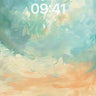 Coral Hush Wallpaper with Drifting Clouds wallpaper for iPhone, iPad & Mac