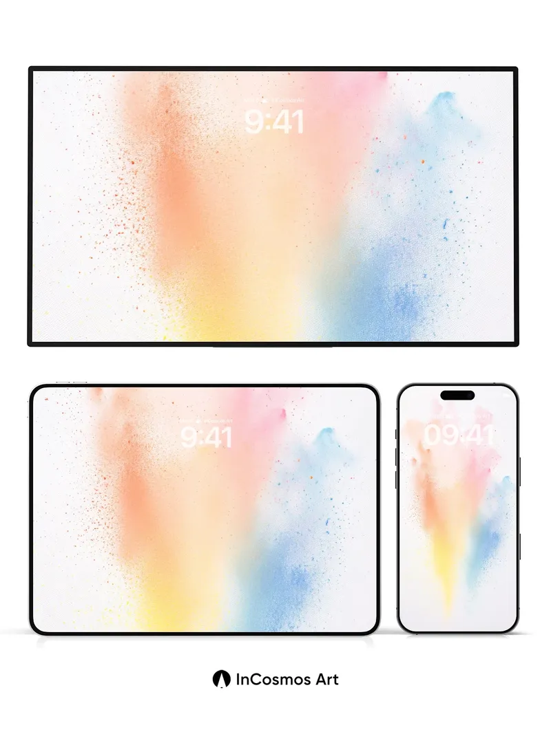 Soft Bloom Wallpaper with Floating Hues