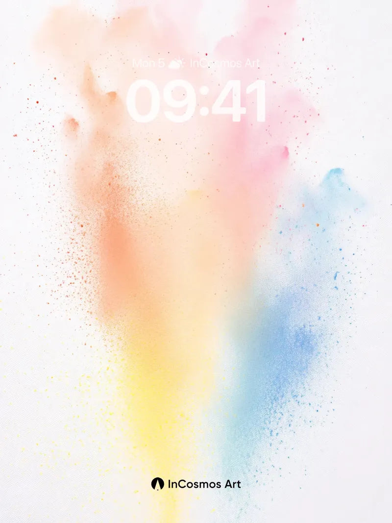 Soft Bloom Wallpaper with Floating Hues