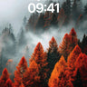 Crimson Hush Wallpaper with Mist-Weave Depths wallpaper for iPhone, iPad & Mac
