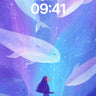 Celestial Whale Wallpaper with Starlight Veins wallpaper for iPhone, iPad & Mac