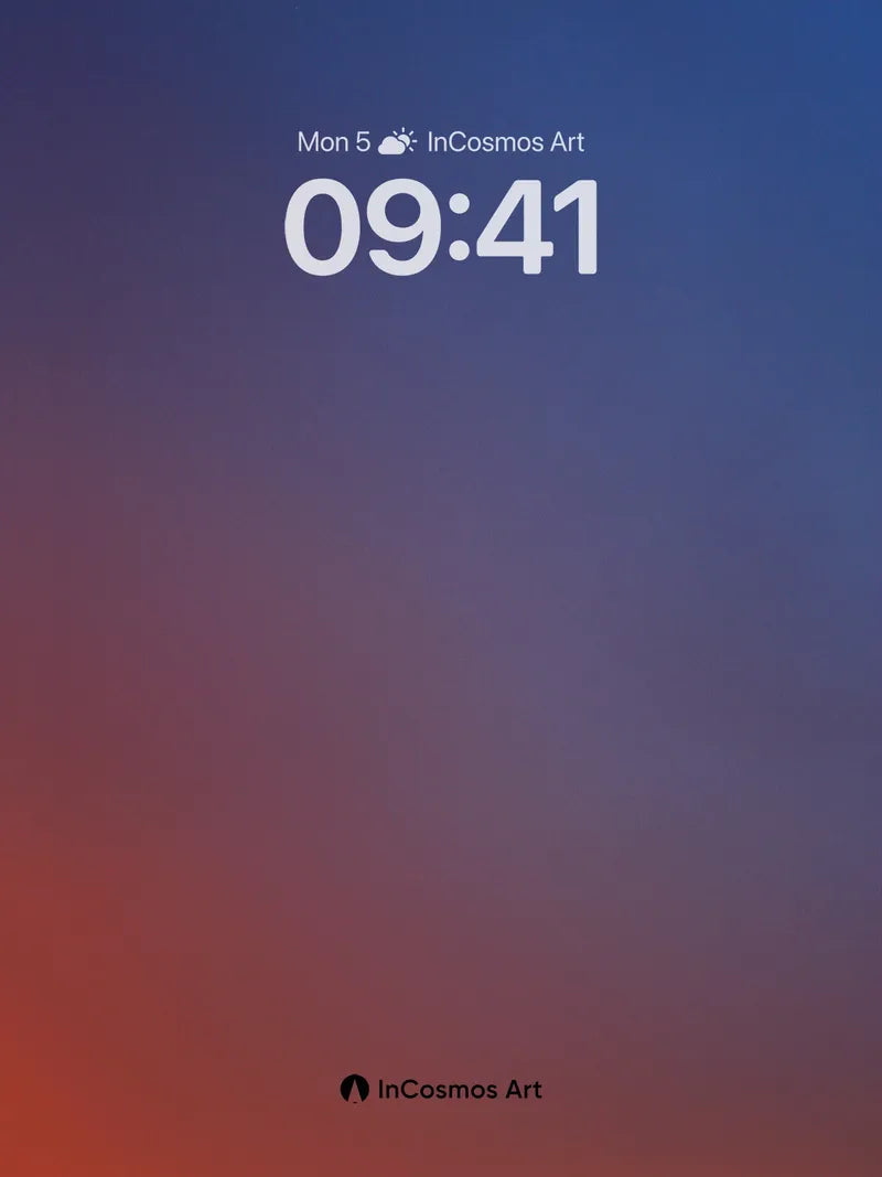 Crimson Hush Wallpaper with Twilight Gradient