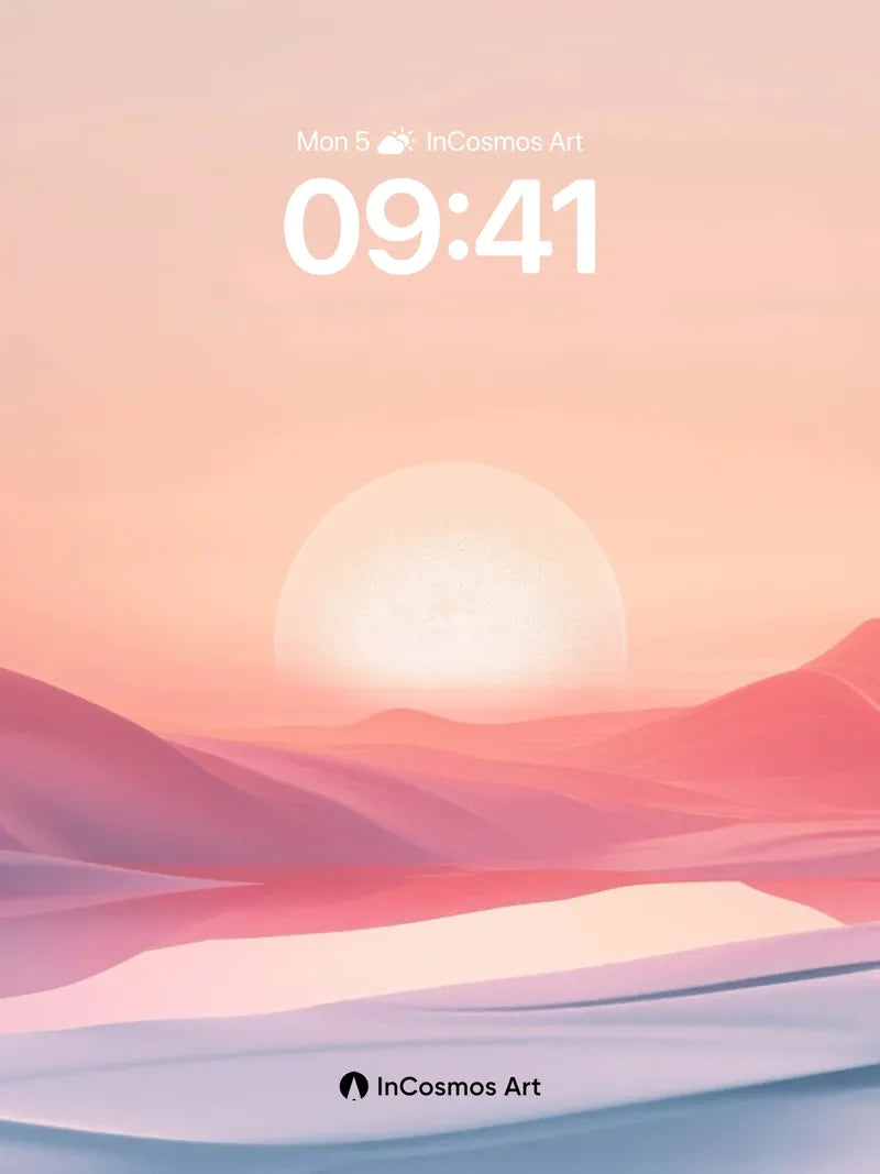 Serenity Dunes Wallpaper with Sunset Hush
