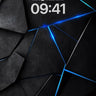 Futuristic Geometry Wallpaper with Neon Veins wallpaper for iPhone, iPad & Mac