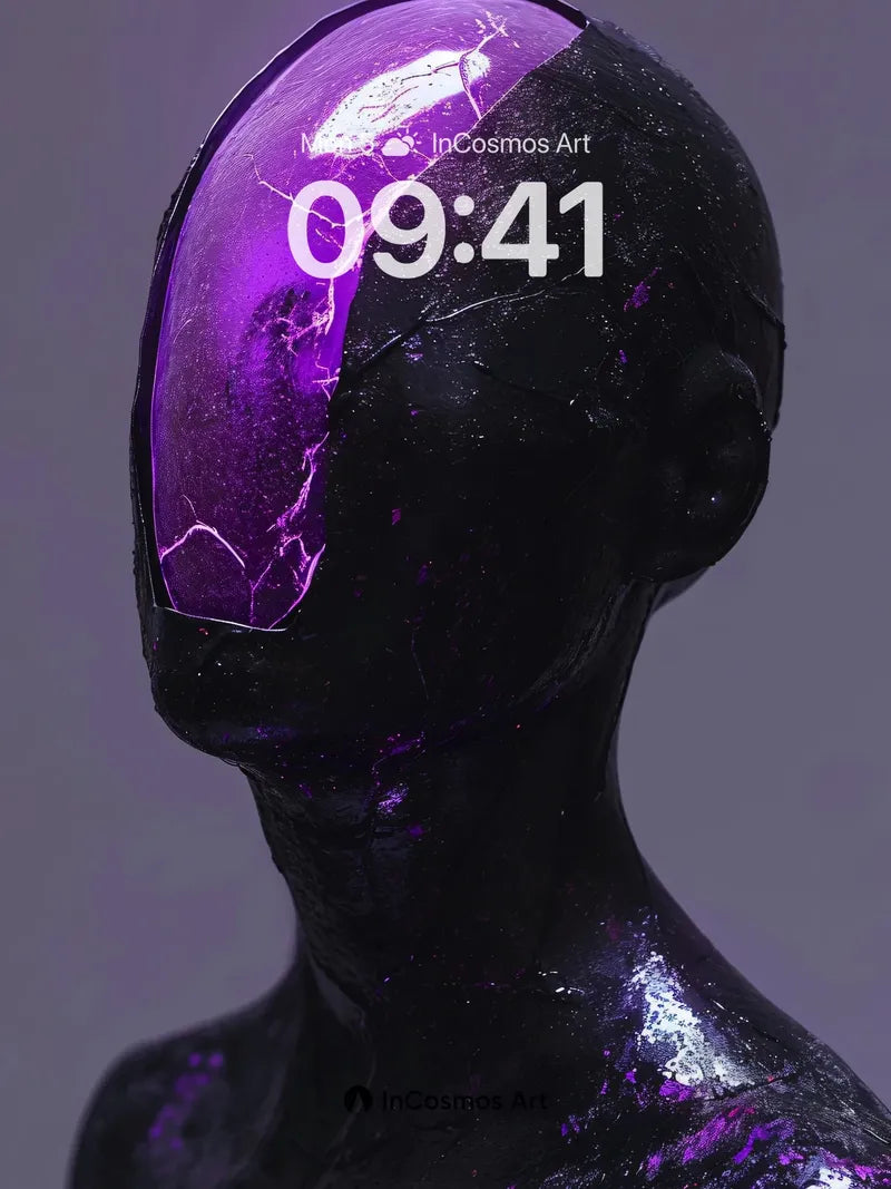 Cracked Voltage Wallpaper with Electric Veil