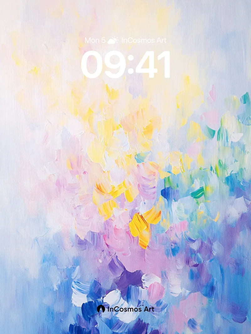 Luminous Bloom Wallpaper with Ethereal Hues