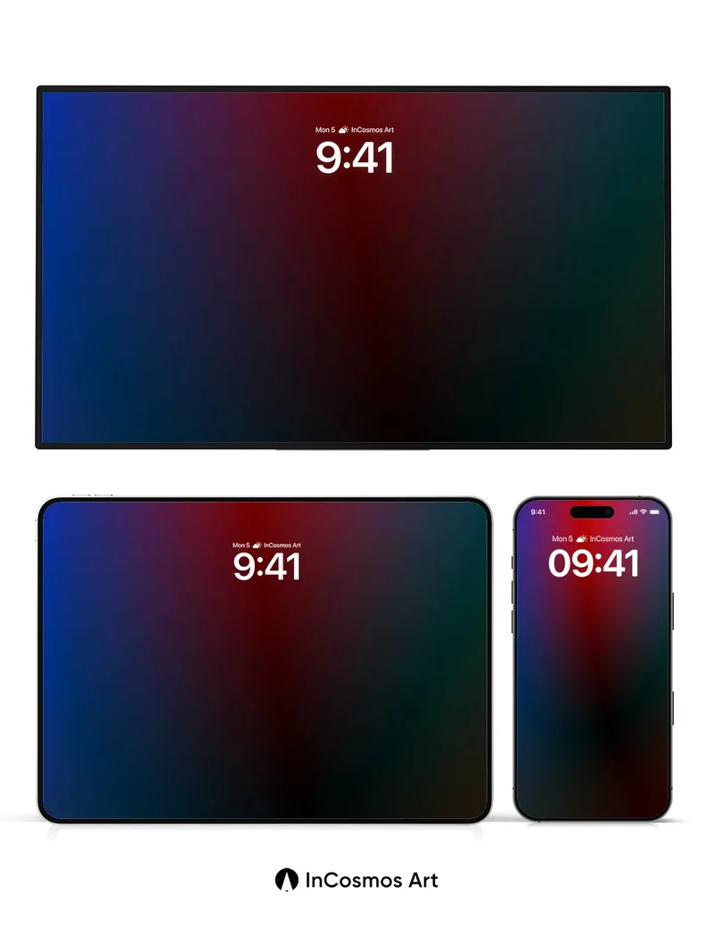 Velvet Shadow Wallpaper with Cosmic Bleed