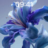Cobalt Reverie Wallpaper with Whispering Petals wallpaper for iPhone, iPad & Mac