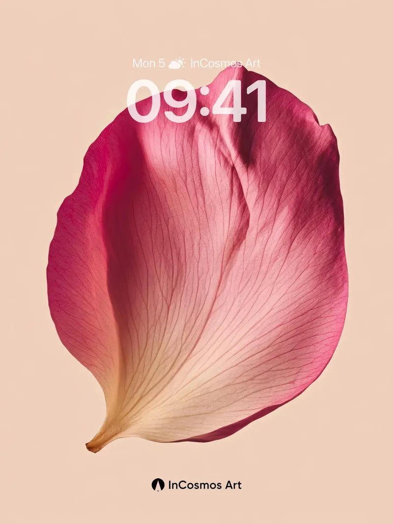 Velvet Petal Wallpaper with Soft Gradient Edge