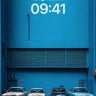 Cobalt Stillness Wallpaper with Vintage Lines wallpaper for iPhone, iPad & Mac