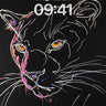 Neon Shadow Panther Wallpaper with Electric Veins wallpaper for iPhone, iPad & Mac