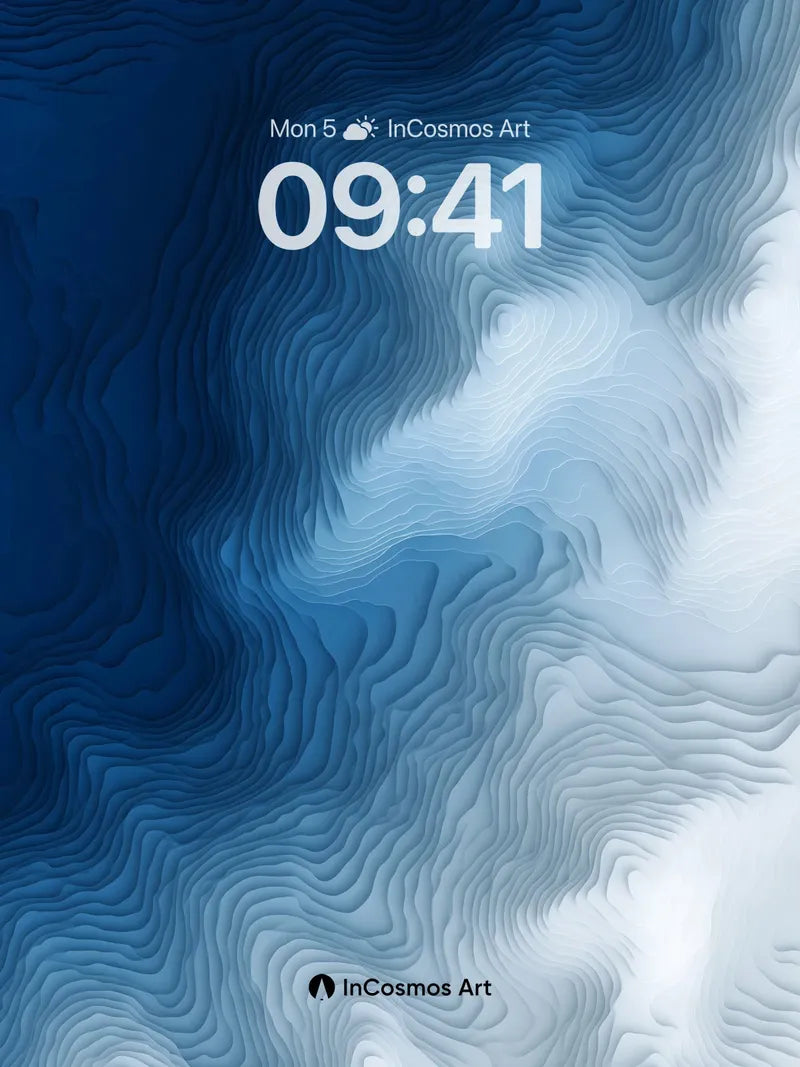 Deep Currents Wallpaper with Whispering Lines