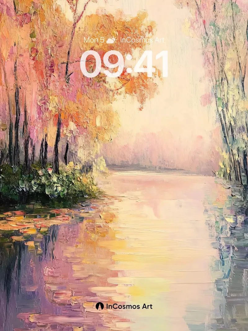 Autumn Hush Wallpaper with Golden Reflections