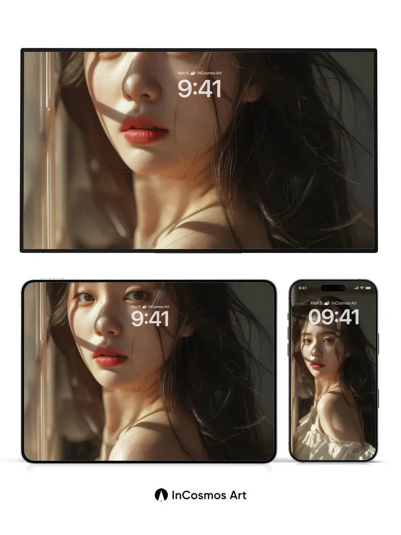 Sunlit Shadow Wallpaper with Soft Texture