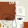 Earthy Gaze Wallpaper with Textured Faces wallpaper for iPhone, iPad & Mac