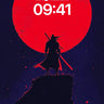 Blood Moon Samurai Wallpaper with Crimson Silence wallpaper for iPhone, iPad & Mac