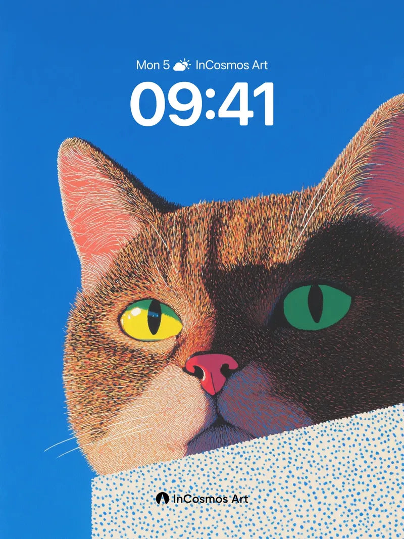Surreal Gaze Wallpaper with Dual-Eye Wonder wallpaper for iPhone, iPad & Mac