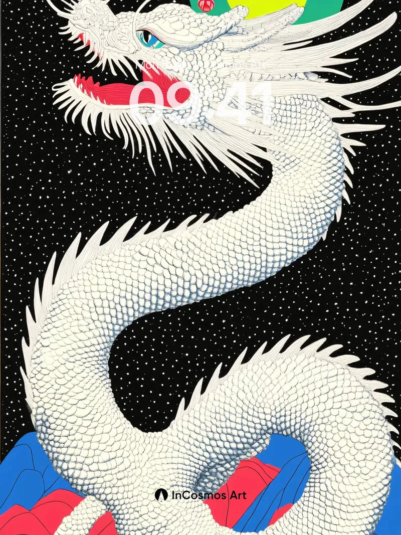 Celestial Serpent Wallpaper with Cosmic Eye