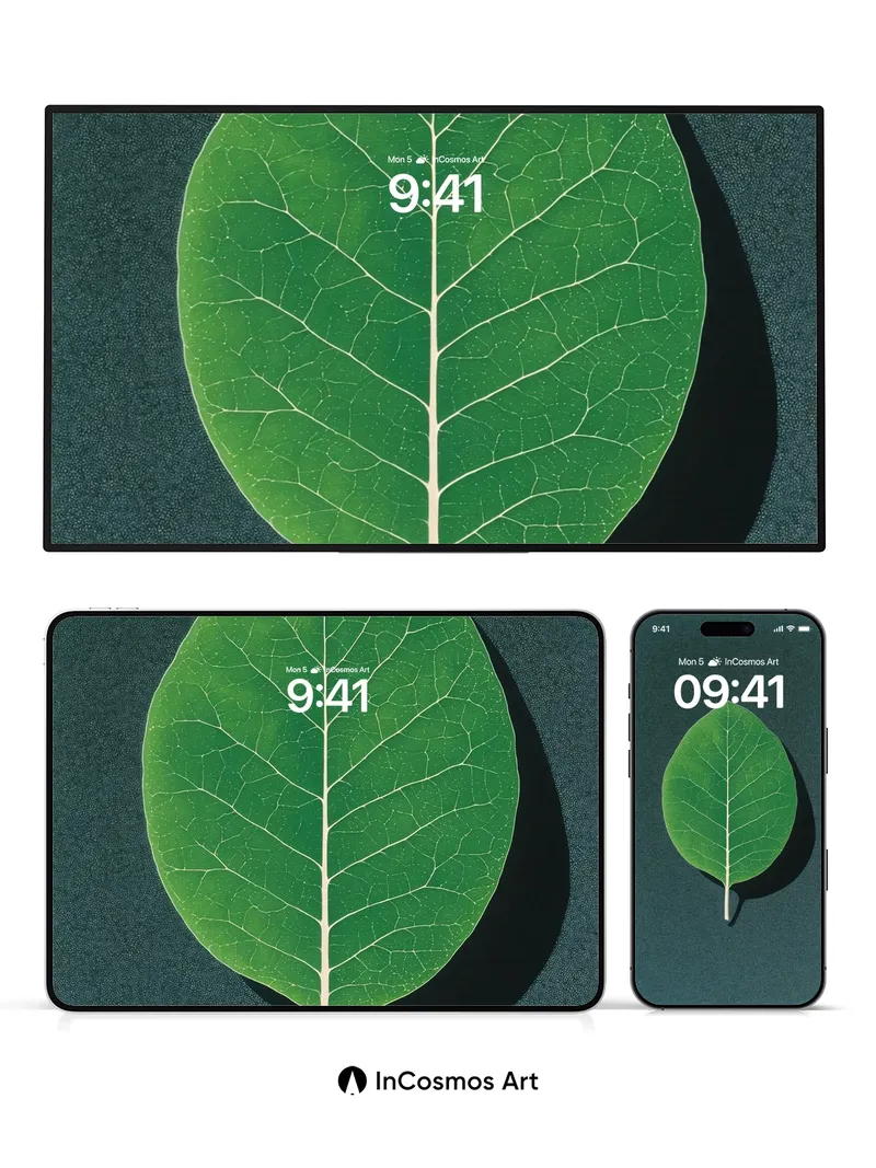 Serene Vein Wallpaper with Living Light