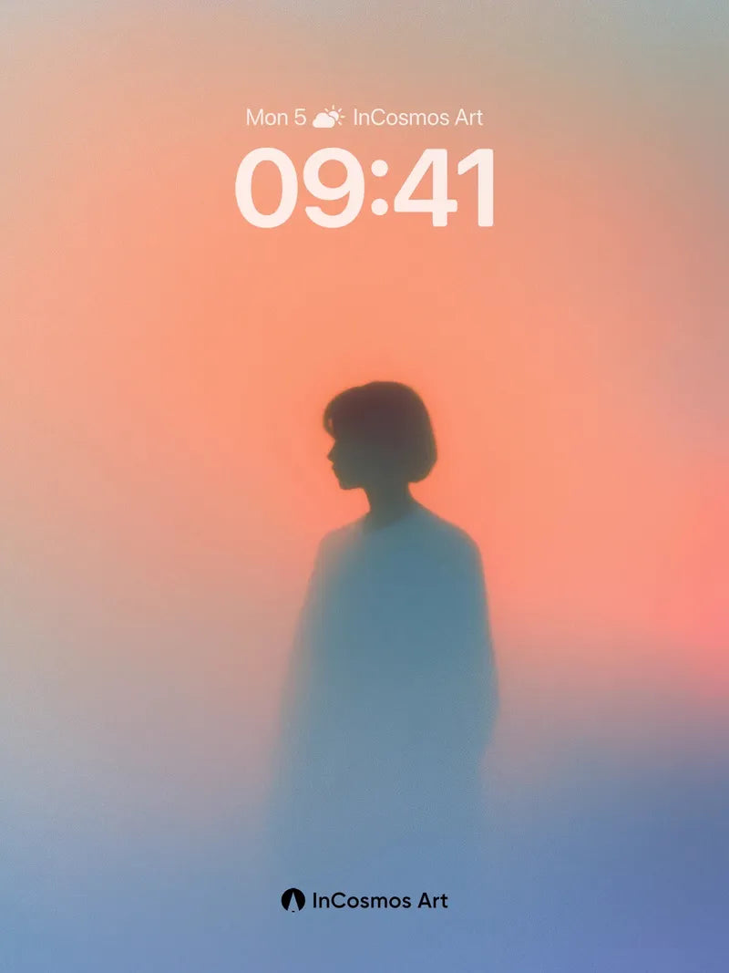 Serenity Silhouette Wallpaper with Ethereal Hues