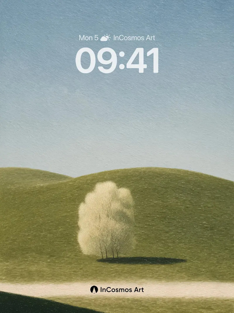 Serenity Hill Wallpaper with Ghost Tree wallpaper for iPhone, iPad & Mac