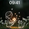 Whispering Light Wallpaper with Starlit Sketches wallpaper for iPhone, iPad & Mac